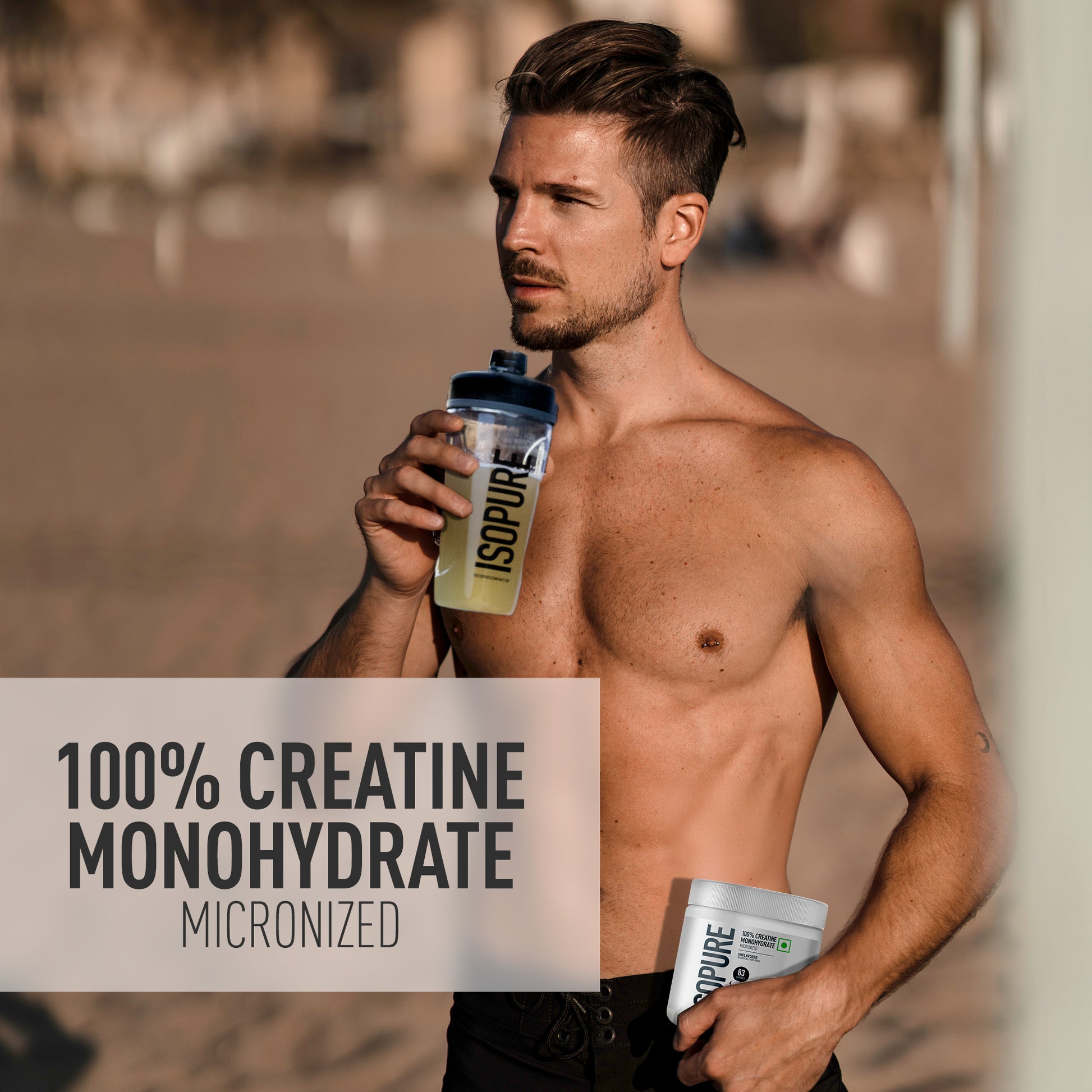 Isopure 100% Creatine Monohydrate Micronized, 250g- 83 servings, Increase Lean Muscle Mass, Enhances Muscular Endurance Isopure 100% Creatine Monohydrate Micronized, 250g- 83 servings, Increase Lean Muscle Mass, Enhances Muscular Endurance