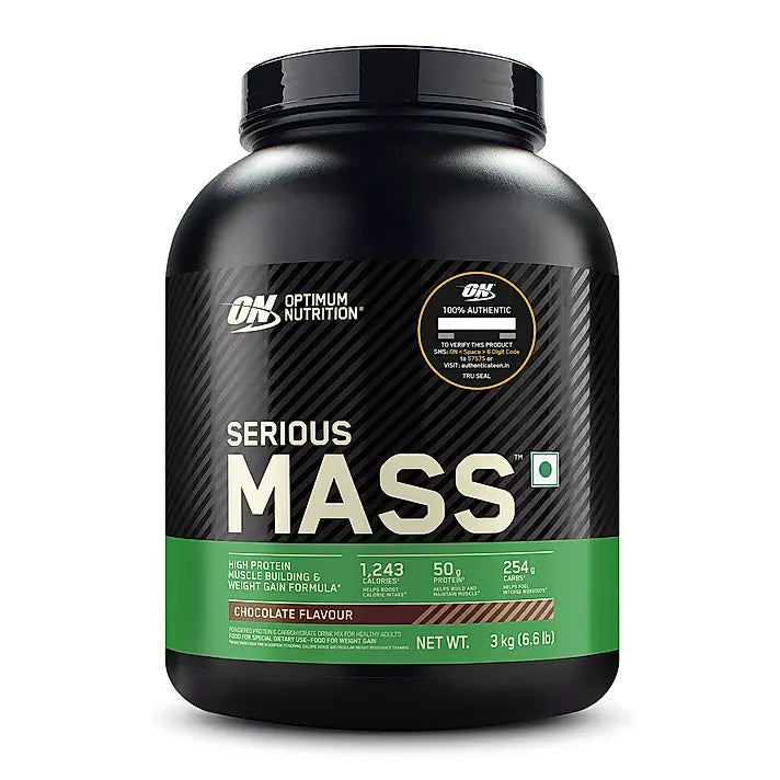 Serious Mass Weight Gainer - Chocolate flavour - 3KG Serious Mass Weight Gainer - Chocolate flavour - 3KG