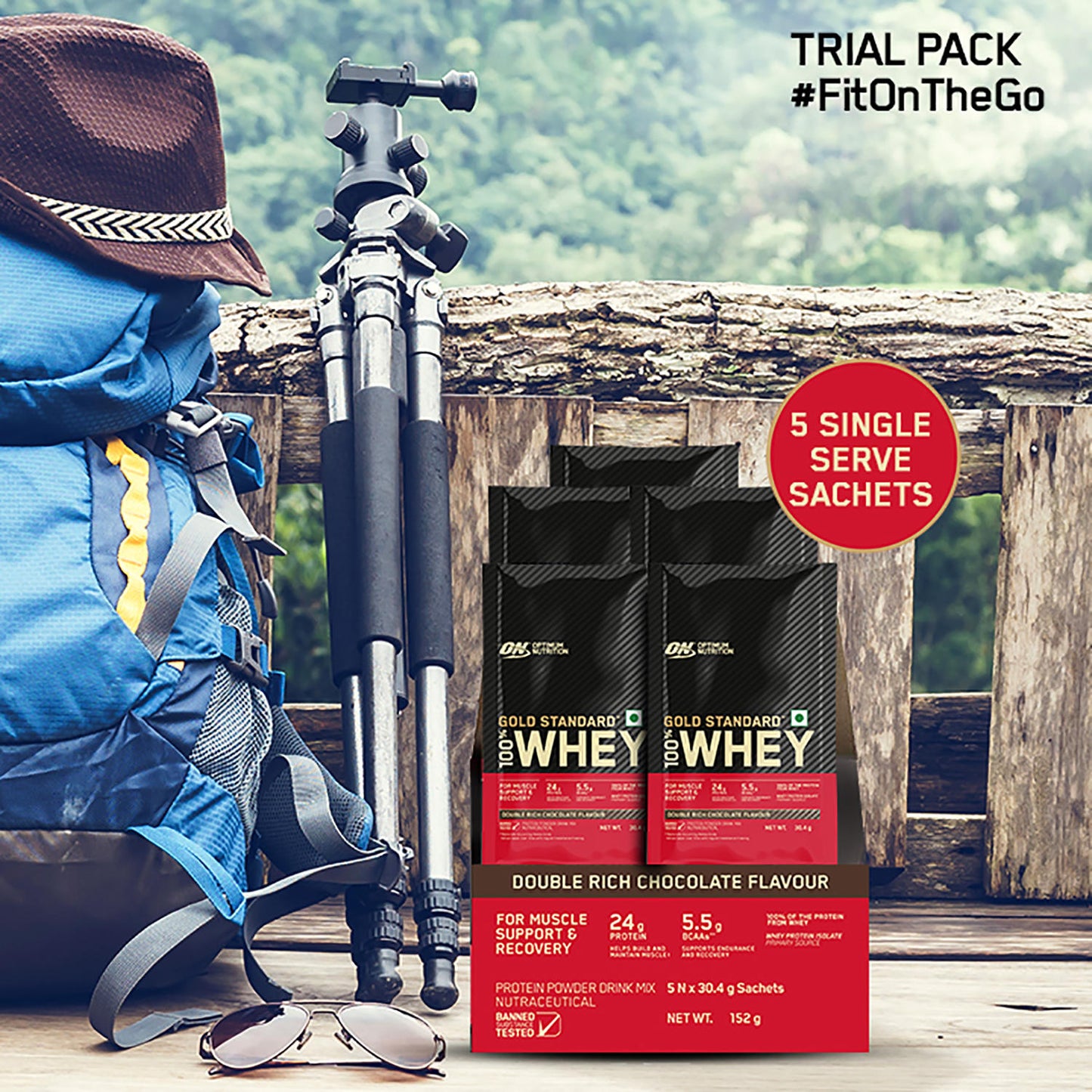 Gold Standard 100% Whey Protein Powder | Double Rich Chocolate | 152 g Gold Standard 100% Whey Protein Powder | Double Rich Chocolate | 152 g