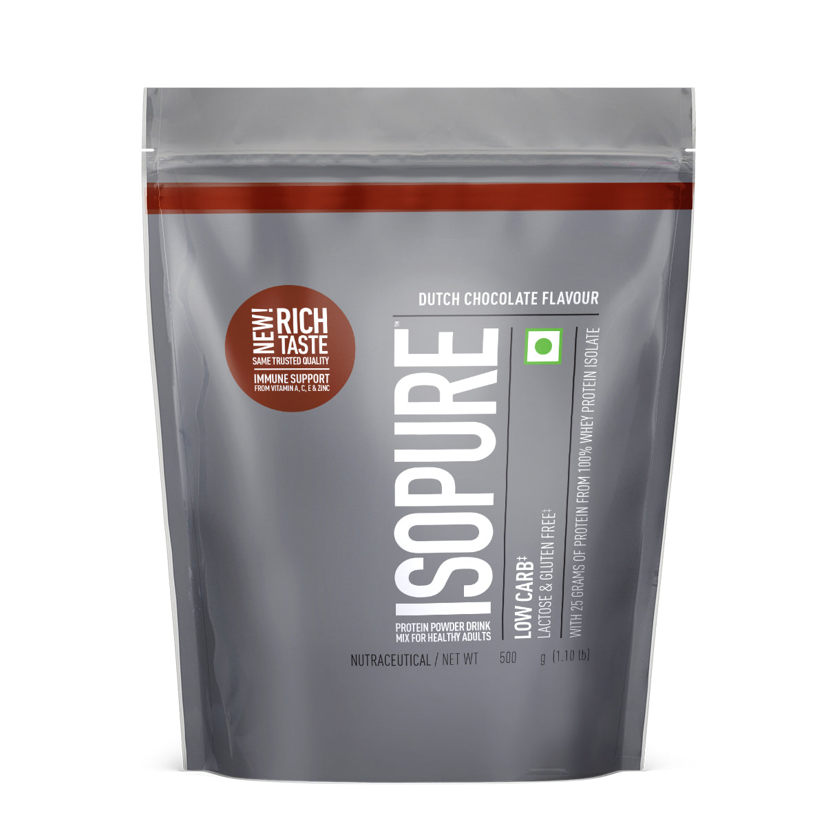 Isopure Dutch Chocolate - 500g / 1.1lb (Low Carb, Lactose-Free, Zero Added Sugar) Isopure Dutch Chocolate - 500g / 1.1lb (Low Carb, Lactose-Free, Zero Added Sugar)