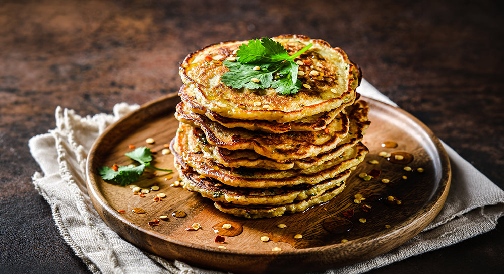 Savory Oat Pancakes (Oats Chilla)