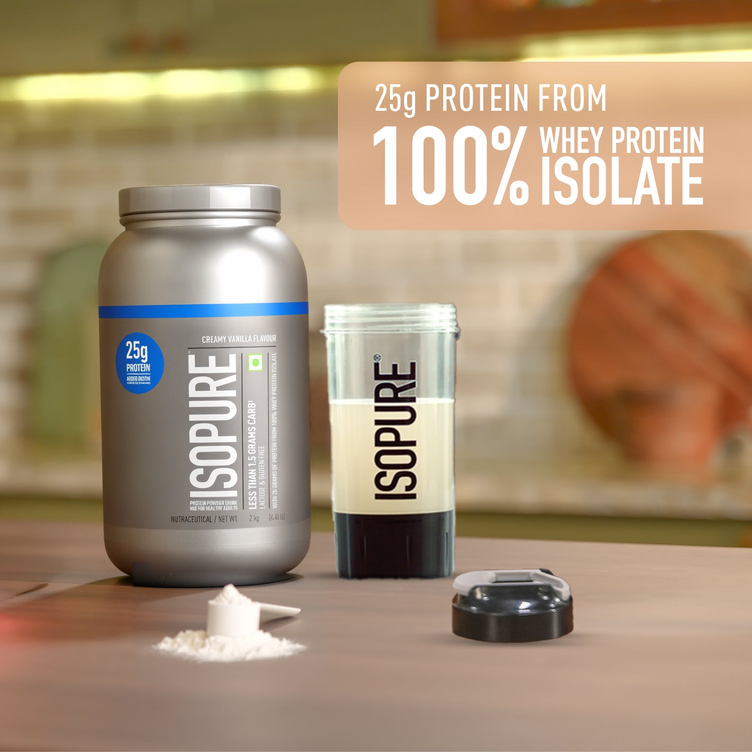 Isopure 2 kg Creamy Vanilla + Isopure 100% Creatine Monohydrate Micronized, 250g