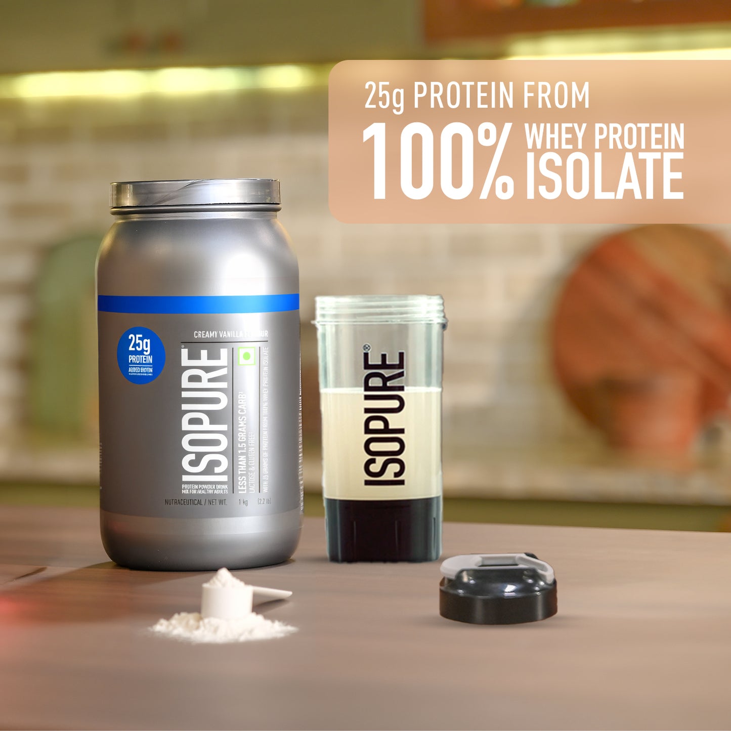 Isopure - Vanilla - 1 Kg + Isopure Collagen Peptides (12g/serve) with Biotin & Vitamin E- 250g (Unflavored)