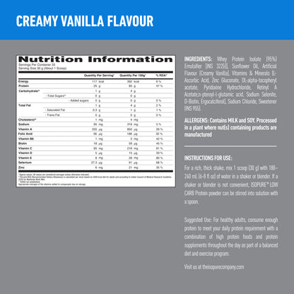 Isopure - Vanilla - 1 Kg + Isopure Collagen Peptides (12g/serve) with Biotin & Vitamin E- 250g (Unflavored)