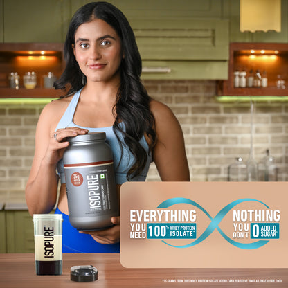 Isopure Low Carb Whey Protein Isolate Powder | Cookies & Cream | 1 Kg + Isopure 100% Creatine Monohydrate