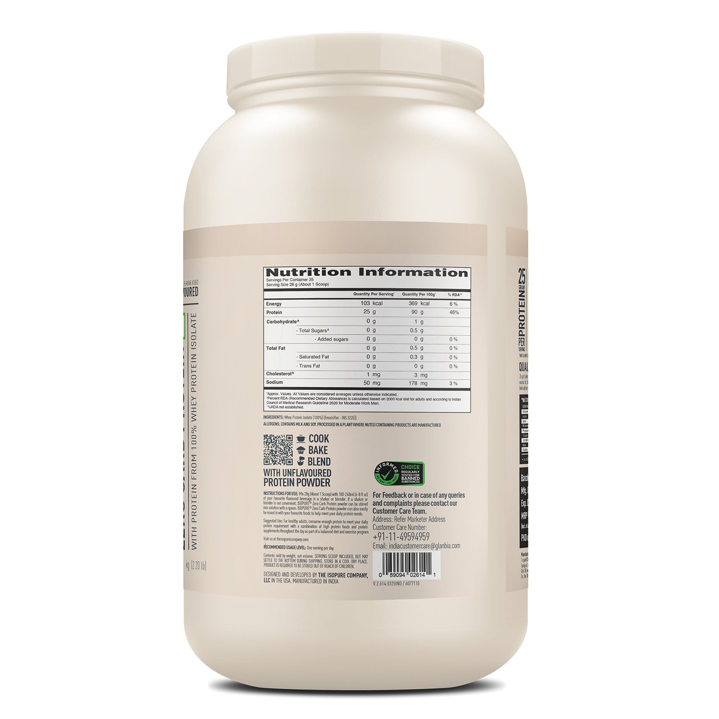 Isopure Unflavored + Isopure Collagen Peptides (12g/serve) with Biotin & Vitamin E- 250g (Unflavored)