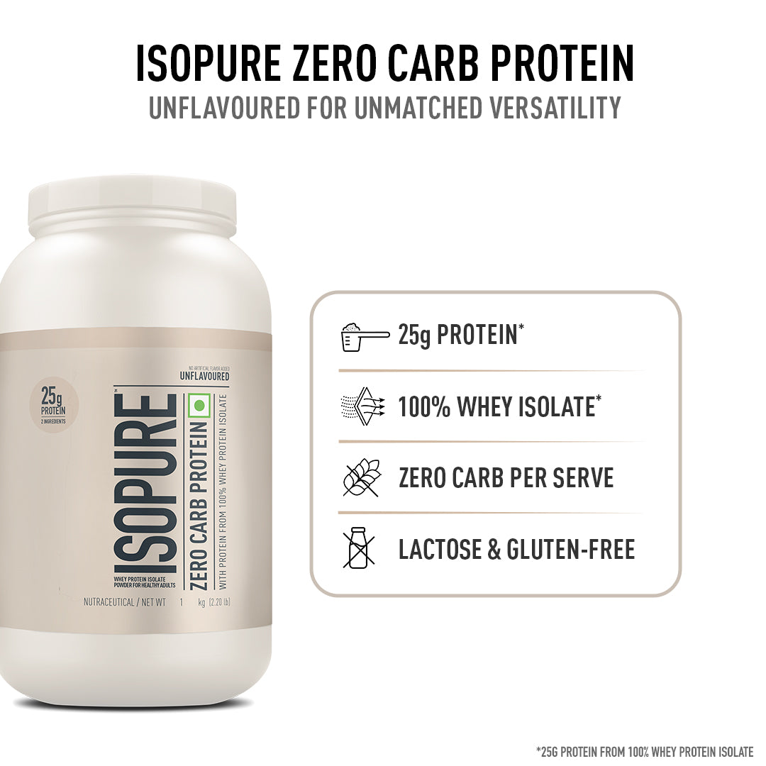 Isopure Unflavored + Isopure Collagen Peptides (12g/serve) with Biotin & Vitamin E- 250g (Unflavored)
