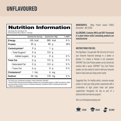 Isopure Unflavored + Isopure Collagen Peptides (12g/serve) with Biotin & Vitamin E- 250g (Unflavored)