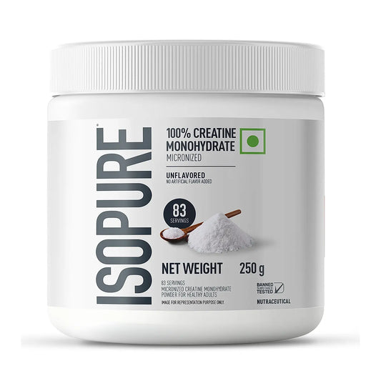 Isopure Unflavored 1 kg + Isopure 100% Creatine Monohydrate Micronized, 250g- 83 servings + FREE Isopure Shaker Isopure Unflavored 1 kg + Isopure 100% Creatine Monohydrate Micronized, 250g- 83 servings + FREE Isopure Shaker