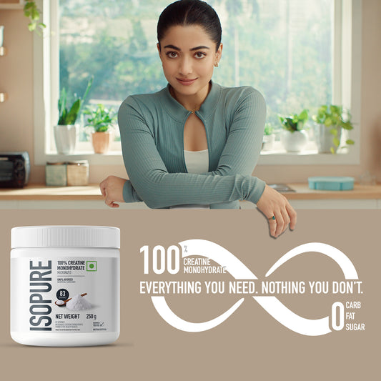 Isopure 100% Creatine Monohydrate Micronized, 250g- 83 servings, Increase Lean Muscle Mass, Enhances Muscular Endurance