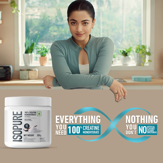 Isopure 100% Creatine Monohydrate Micronized, 250g- 83 servings, Increase Lean Muscle Mass, Enhances Muscular Endurance