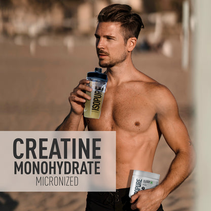 Isopure Creatine Monohydrate Micronized, 250g- 83 servings, Increase Lean Muscle Mass, Enhances Muscular Endurance