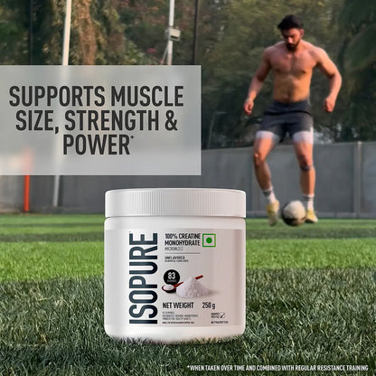 Isopure Unflavored 1 kg + Isopure 100% Creatine Monohydrate Micronized, 250g- 83 servings + FREE Isopure Shaker