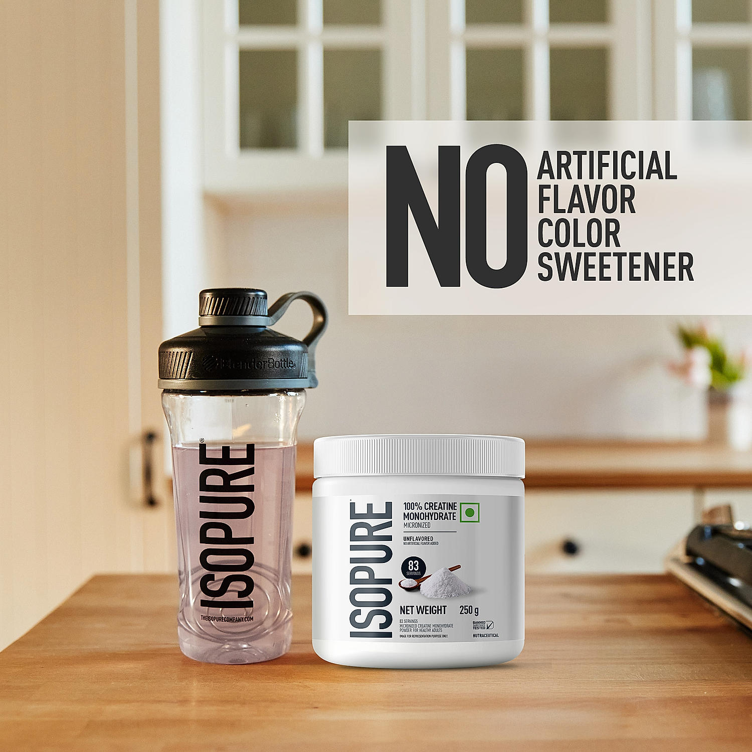 Isopure 2 kg Cookies & Cream + Isopure 100% Creatine Monohydrate Micronized, 250g