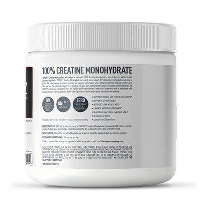 Isopure 100% Creatine Monohydrate Micronized, 250g- 83 servings, Increase Lean Muscle Mass, Enhances Muscular Endurance