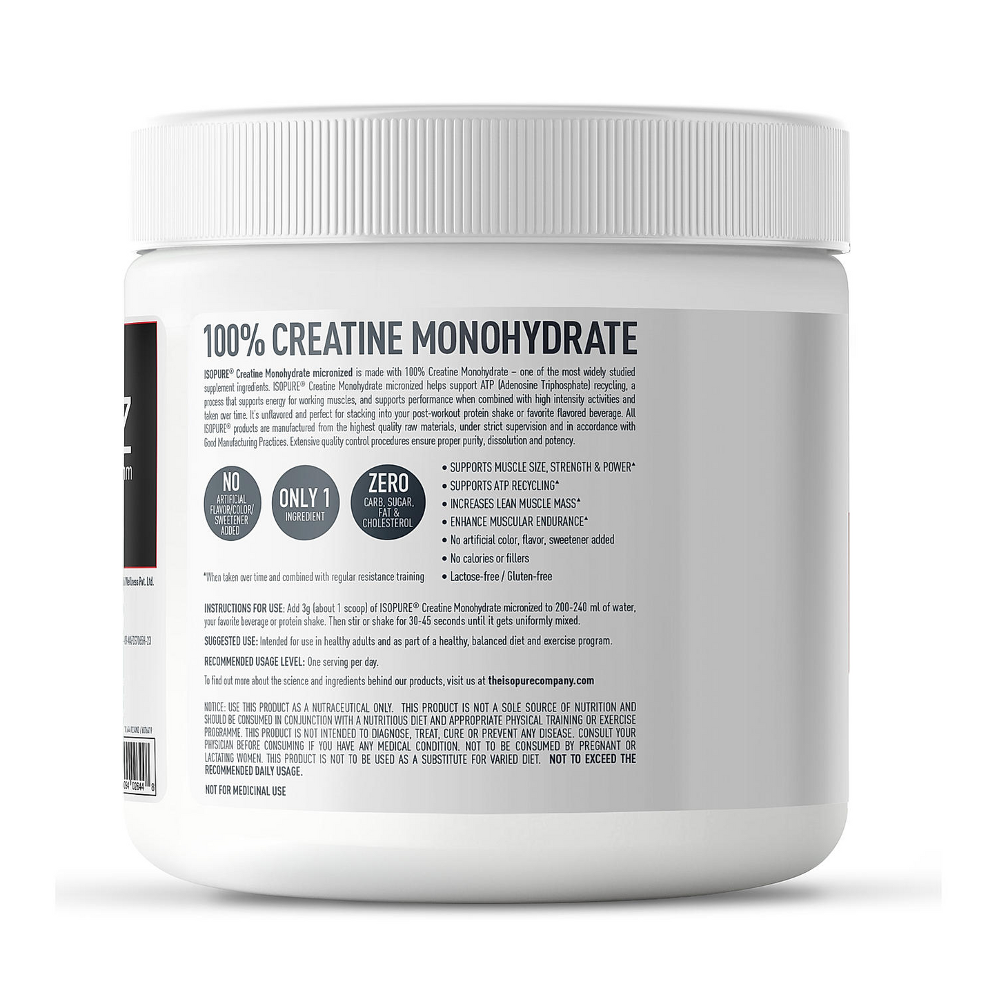 Isopure 2 kg Cookies & Cream + Isopure 100% Creatine Monohydrate Micronized, 250g