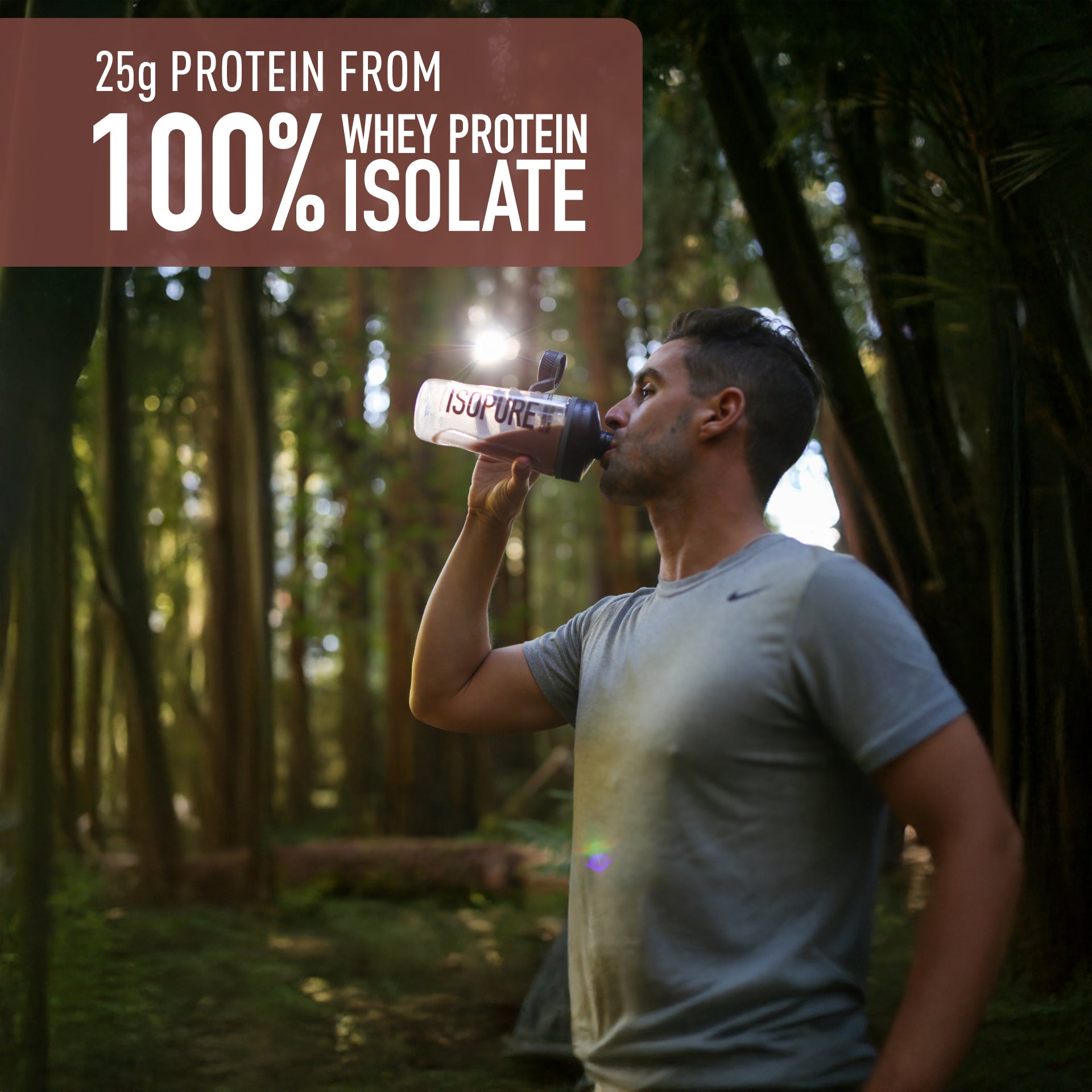 Isopure Low Carb Dutch Chocolate Whey Isolate Protein Powder- Pack of 5 single serve sachets