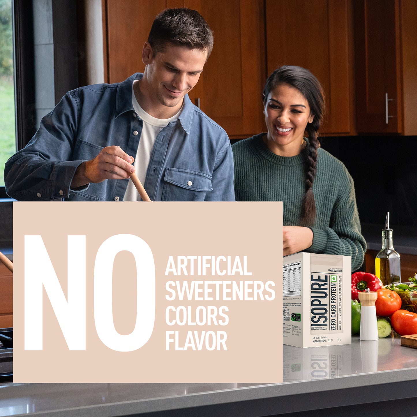 Isopure Zero Carb Unflavored Whey Isolate Protein Powder- Pack of 5 single serve sachets