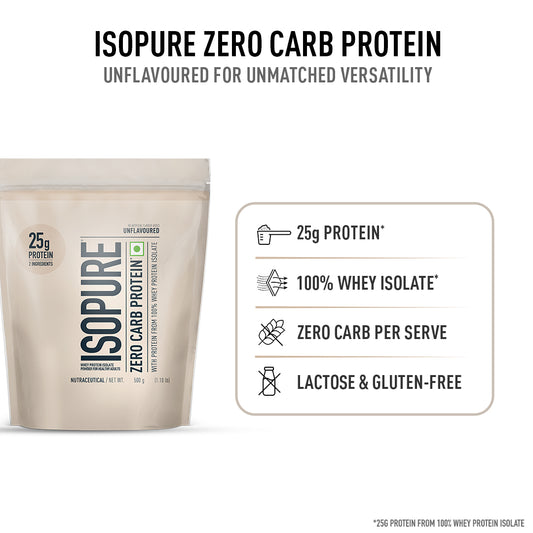 Isopure Zero Carb Protein 500g / 1.1lb (Unflavoured)