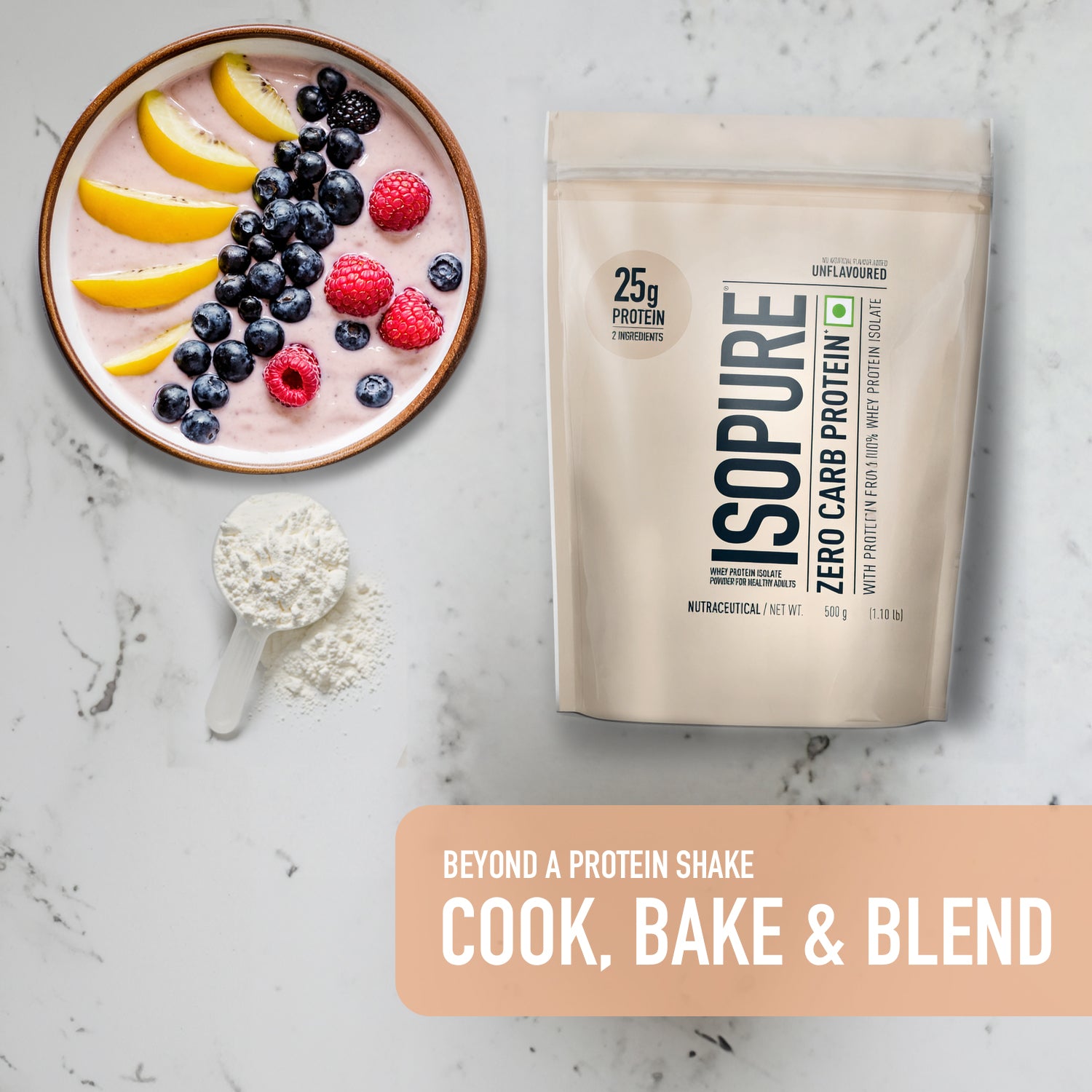 Isopure Zero Carb Protein 500g / 1.1lb (Unflavoured)