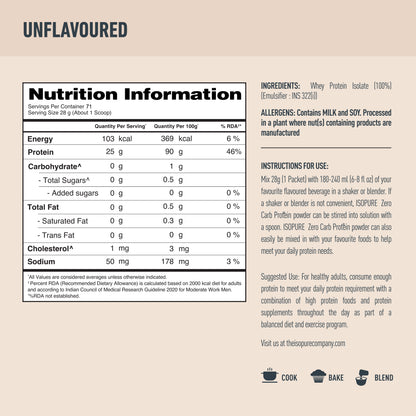Isopure Zero Carb Protein 2 kg (Unflavoured)