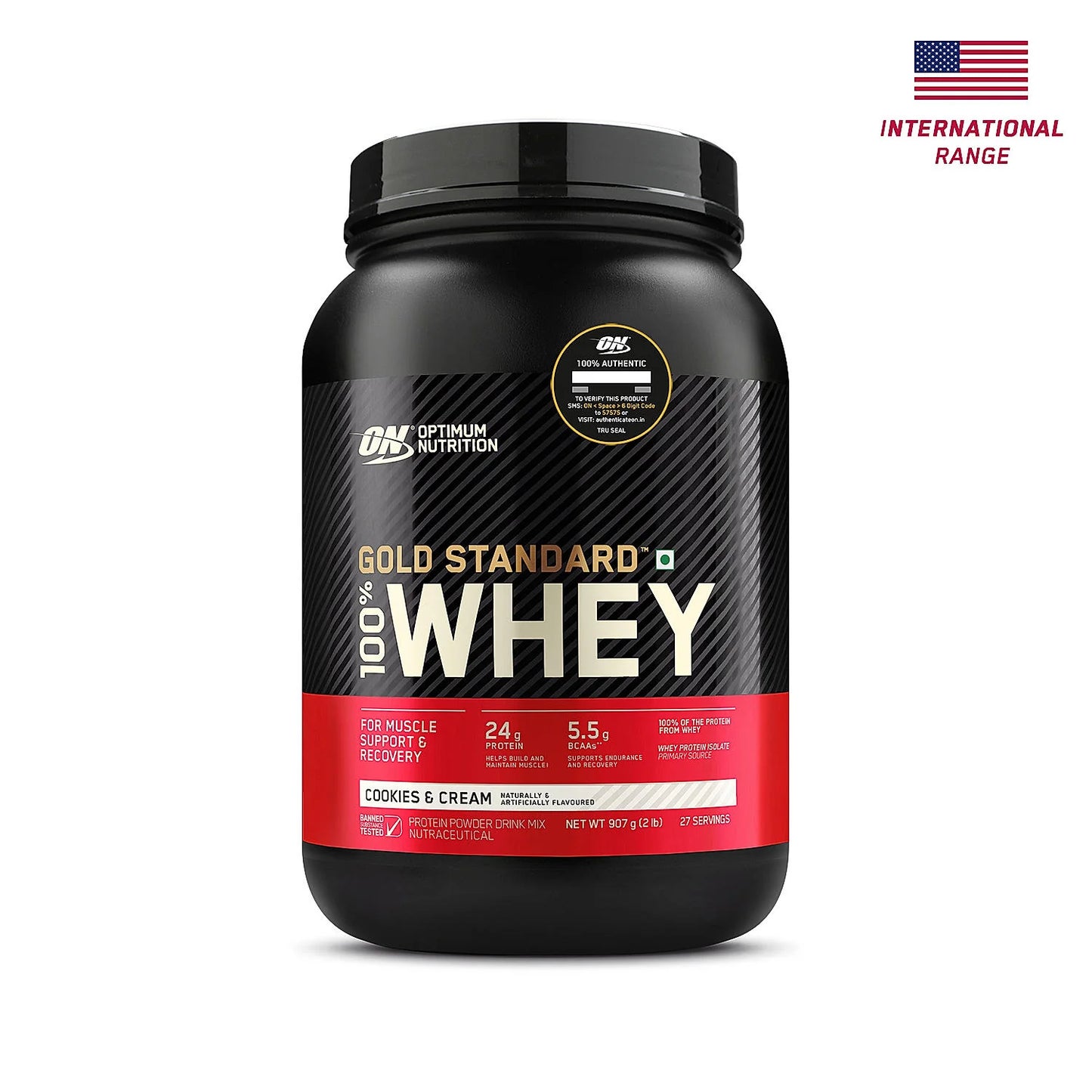 Gold Standard 100% Whey Protein Powder | Cookies & Cream | 5 lbs