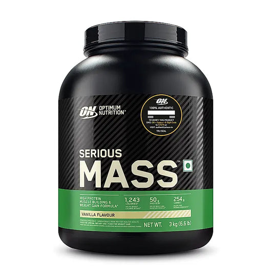 Serious Mass Weight Gainer - Vanilla flavour - 3KG Serious Mass Weight Gainer - Vanilla flavour - 3KG