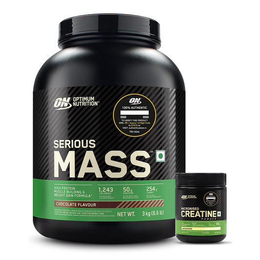 Serious Mass - Chocolate - 3 Kg + Creatine 100 g Serious Mass - Chocolate - 3 Kg + Creatine 100 g