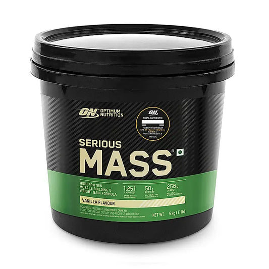 Serious Mass Weight Gainer - Vanilla flavour - 5KG Serious Mass Weight Gainer - Vanilla flavour - 5KG
