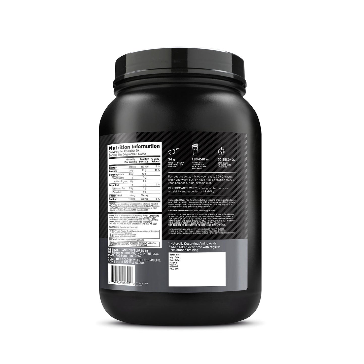 Performance Whey Protein | 1 kg (2.2 lbs) | Chocolate
