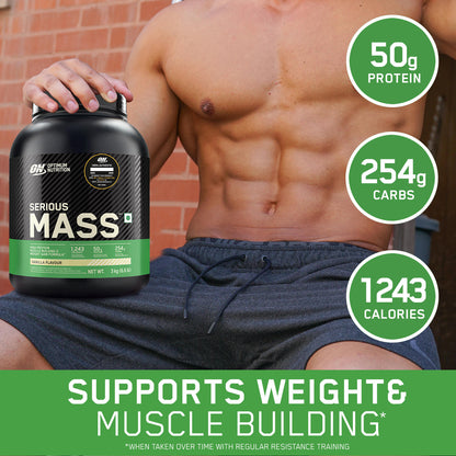Serious Mass Weight Gainer - Vanilla flavour - 1KG