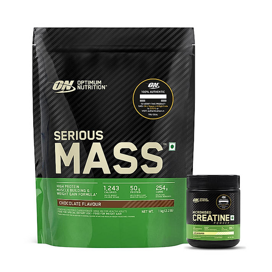 Serious Mass - Chocolate - 1 Kg + Creatine 100 g Serious Mass - Chocolate - 1 Kg + Creatine 100 g