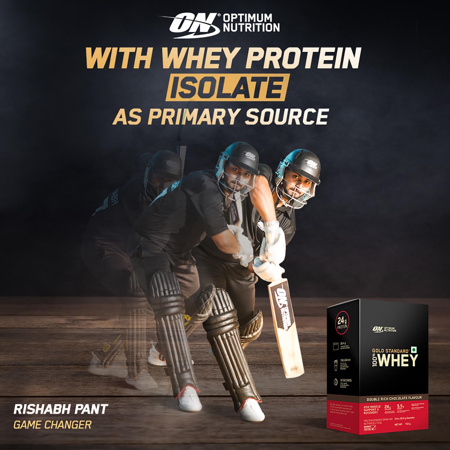 Gold Standard 100% Whey Protein Powder | Double Rich Chocolate | 152 g