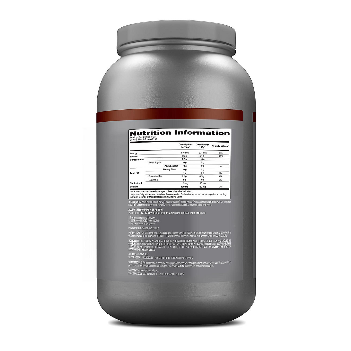 BeautyPro (Chocolate) - Isopure Dutch Chocolate 1 kg + Isopure Collagen Peptides + FREE Isopure Shaker