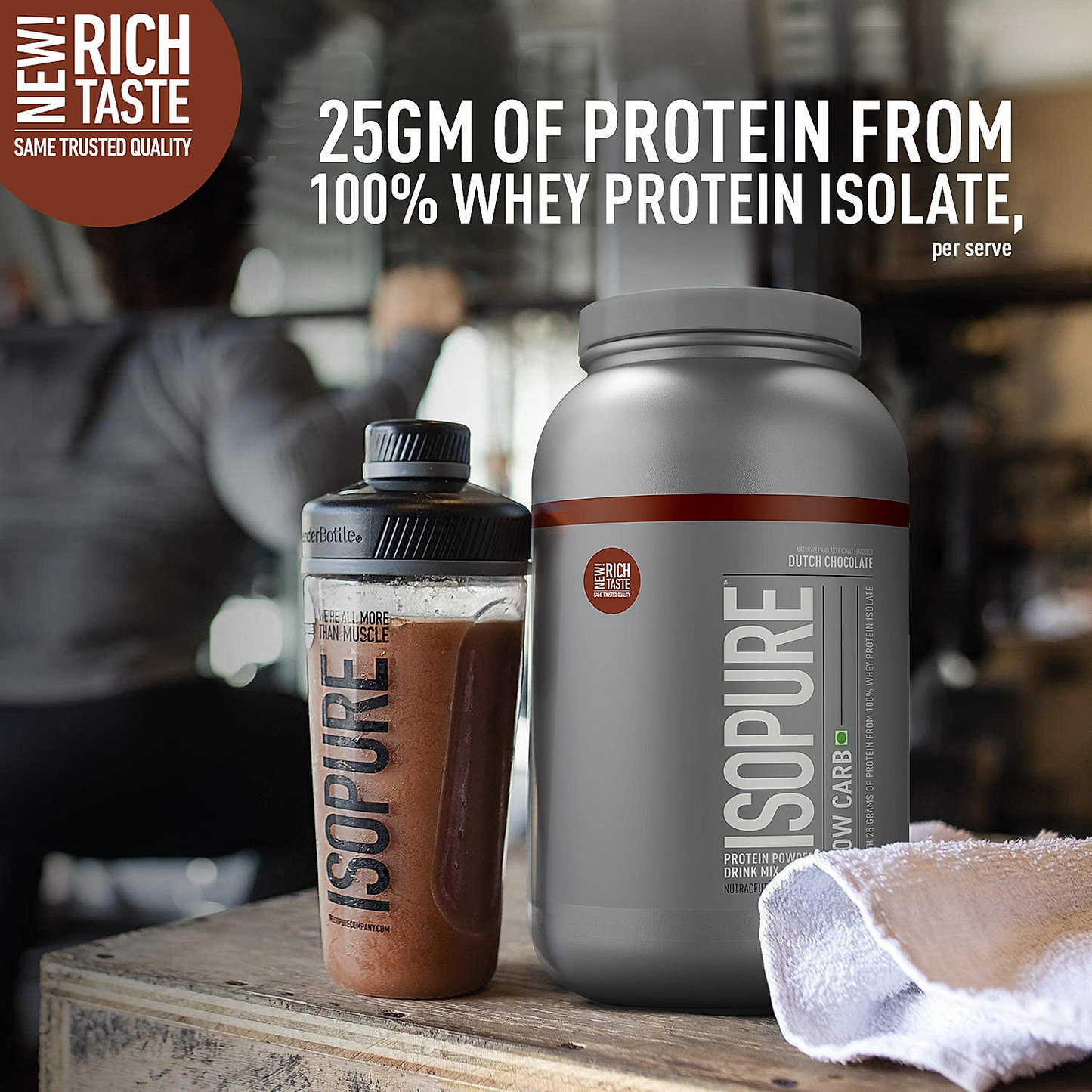 BeautyPro (Chocolate) - Isopure Dutch Chocolate 1 kg + Isopure Collagen Peptides + FREE Isopure Shaker