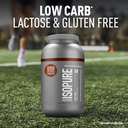 Isopure Low Carb Whey Protein Isolate Powder | Dutch Chocolate | 1 Kg + Optimum Nutrition (ON) Gold Standard Pre-Workout- 142.5g/15 single serve packs