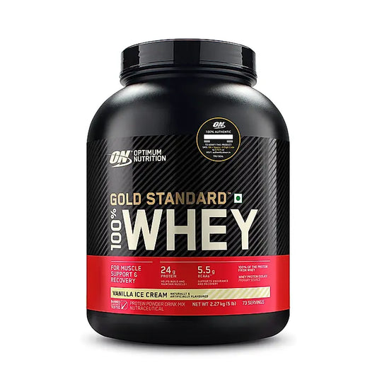 Gold Standard 100% Whey Protein Powder | Vanilla Ice Cream | 5 lbs Gold Standard 100% Whey Protein Powder | Vanilla Ice Cream | 5 lbs