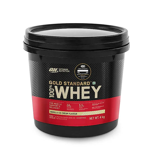 Gold Standard 100% Whey Protein Powder Vanilla Ice Cream 4 kg + Pre Workout Green Apple Gold Standard 100% Whey Protein Powder Vanilla Ice Cream 4 kg + Pre Workout Green Apple
