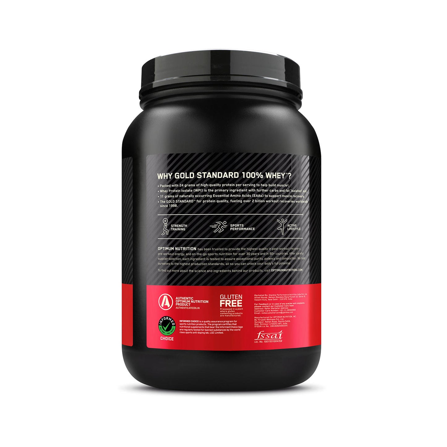 Gold Standard 100% Whey Protein Powder | Vanilla Ice Cream | 2 lbs