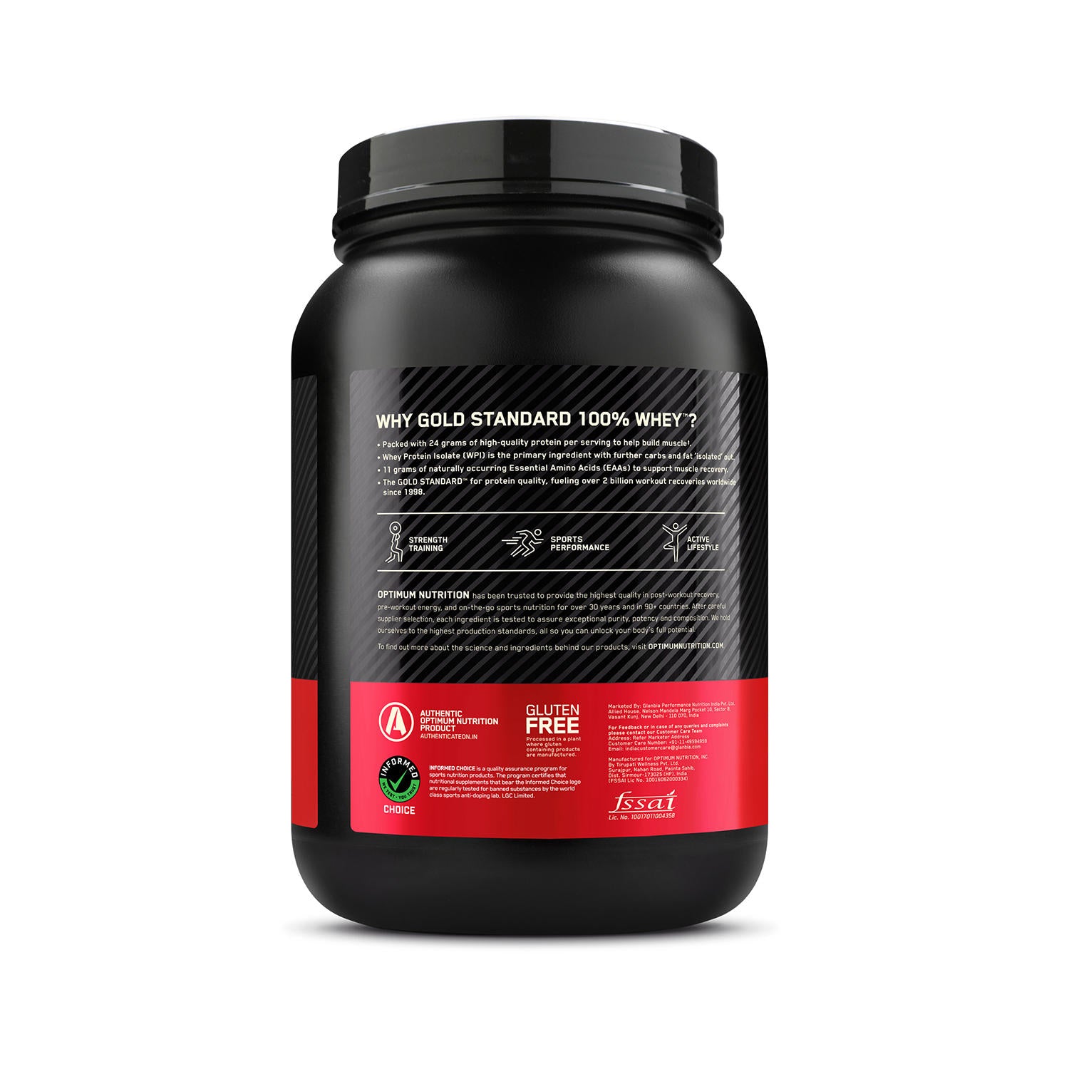 Gold Standard 100% Whey Protein Powder | Vanilla Ice Cream | 2 lbs