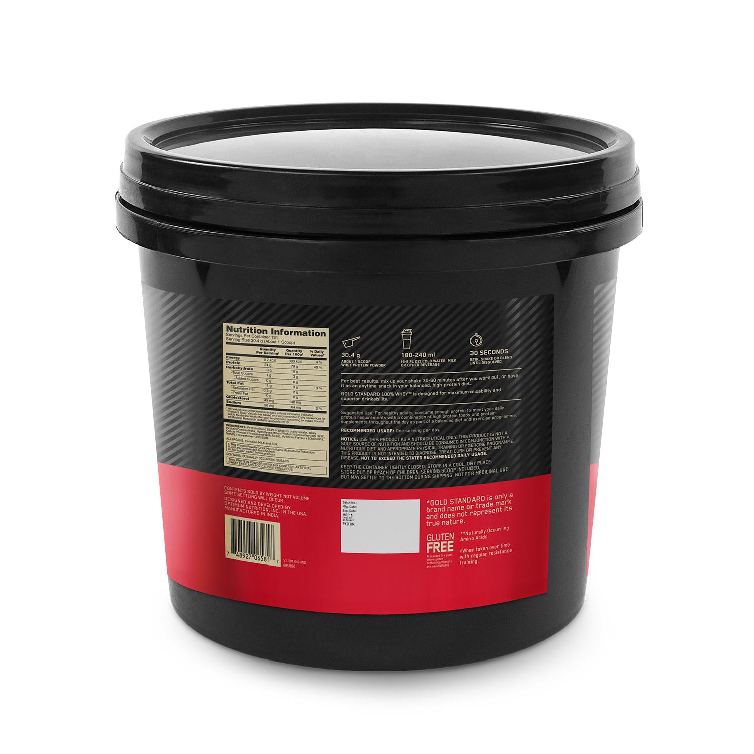 Gold Standard 100% Whey Protein Powder | Double Rich Chocolate | 4 kg