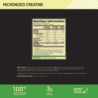 Micronised Creatine Powder | Unflavoured | 250 g and BCAA 5000 Powder | Green Apple | 250 g and Optimum Nutrition (ON) Gold Standard Pre-Workout- 142.5g/15 single serve packs (Green Apple Flavor), For Energy, Focus, Power, Endurance & Performance