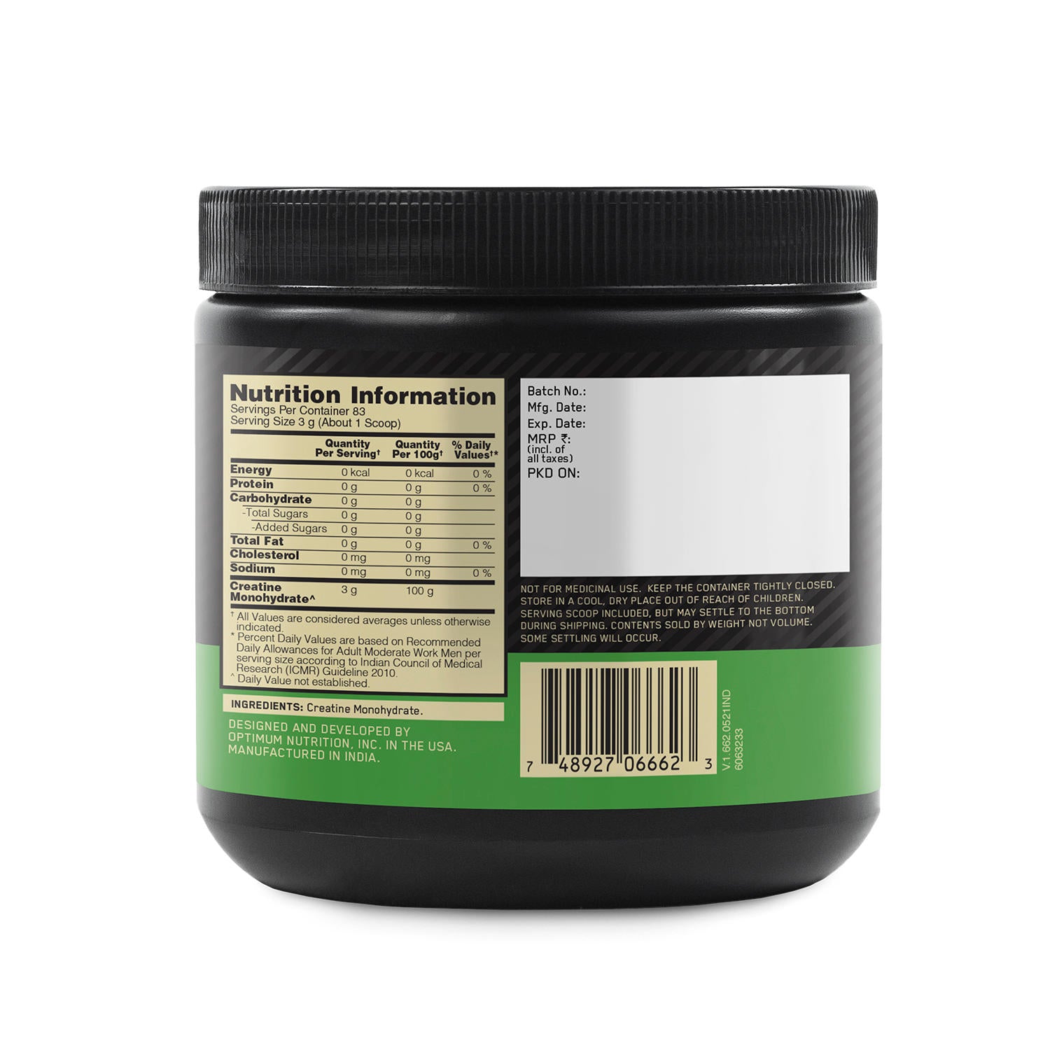 Micronised Creatine Powder | Unflavoured | 250 g