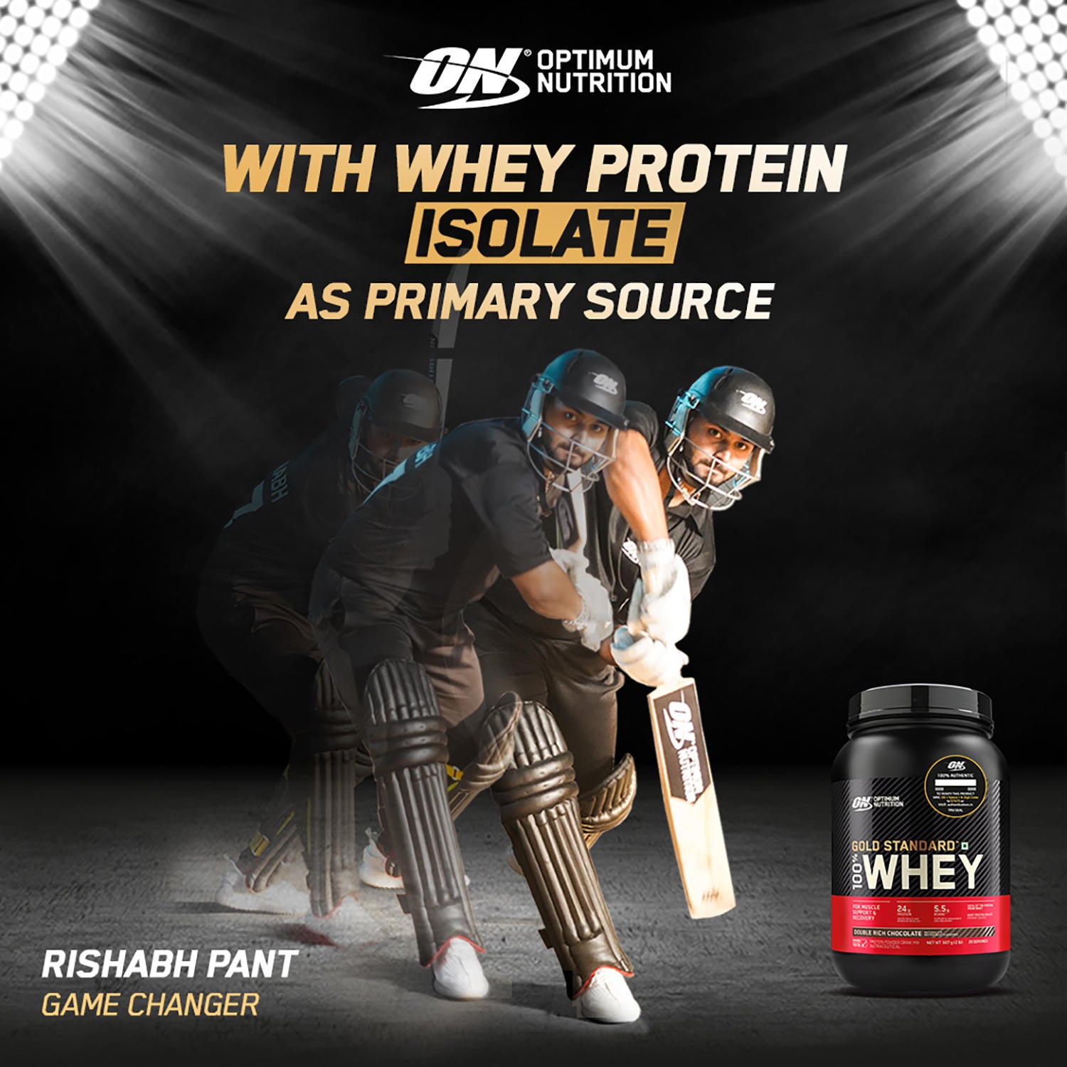 Gold Standard 100% Whey Protein Powder | Double Rich Chocolate | 1.7 kg