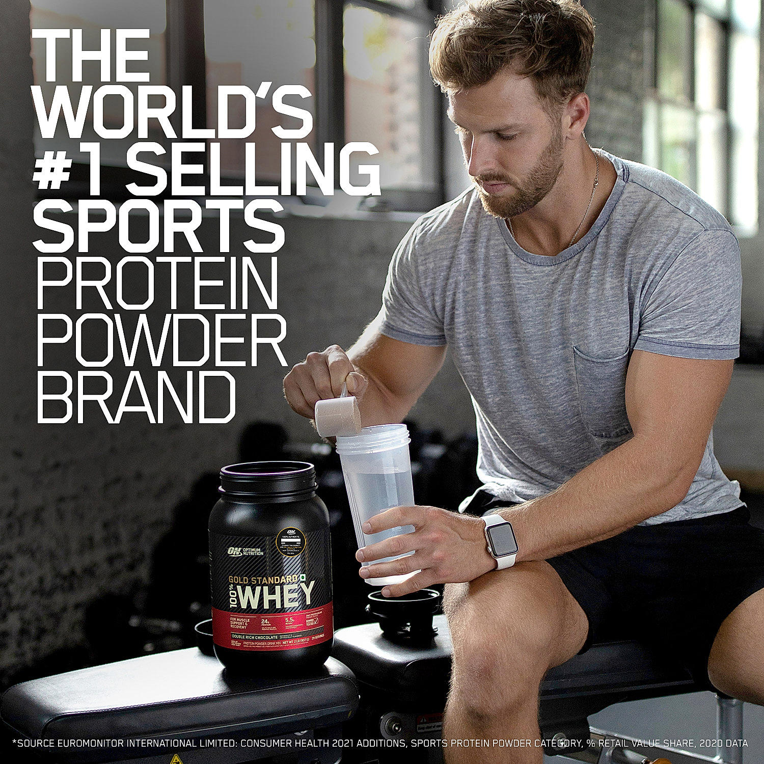 Gold Standard 100% Whey Protein Powder | Double Rich Chocolate | 1.7 kg and Micronised Creatine Powder | Unflavoured | 250 g
