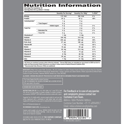 Isopure Cookies & Cream -1kg / 2.2lb and Optimum Nutrition (ON) Gold Standard Pre-Workout