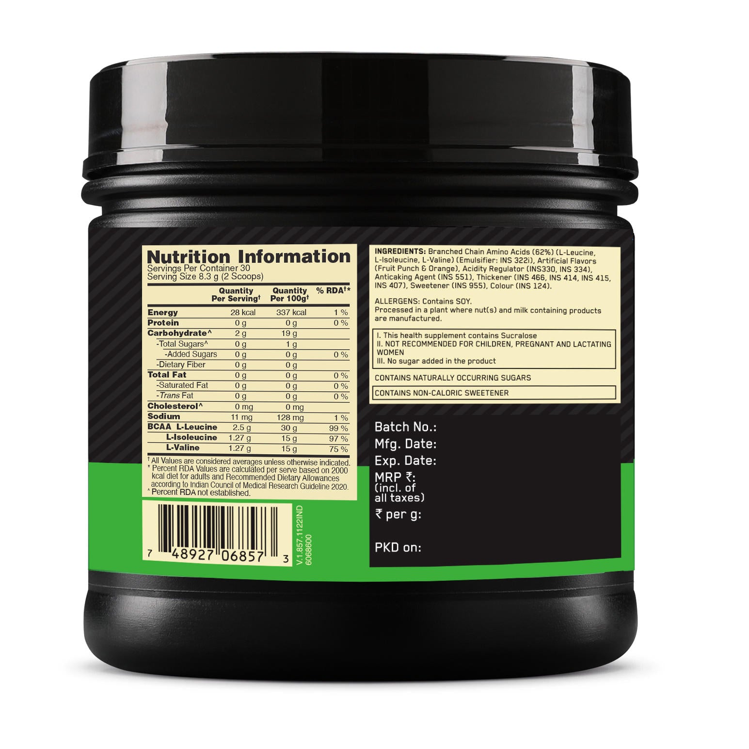 BCAA 5000 Powder | Fruit Punch | 250 g