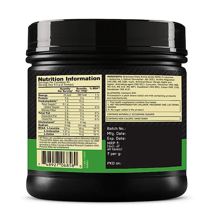 BCAA 5000 Powder | Green Apple | 250 g