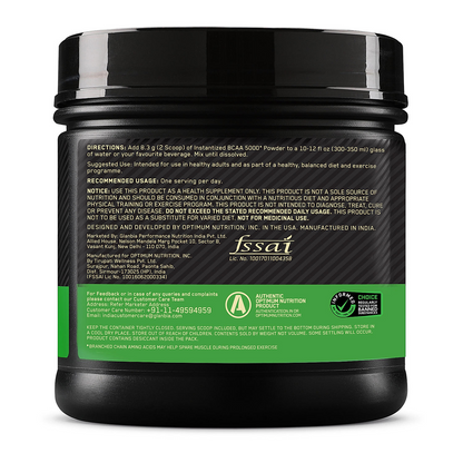 Micronised Creatine Powder | Unflavoured | 250 g and BCAA 5000 Powder | Green Apple | 250 g and Optimum Nutrition (ON) Gold Standard Pre-Workout- 142.5g/15 single serve packs (Green Apple Flavor), For Energy, Focus, Power, Endurance & Performance