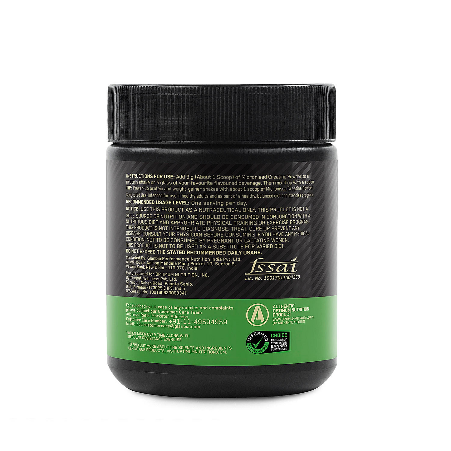 Micronized Creatine Powder | Unflavoured | 100 g + Multivitamin for MEN- 60 Tablets